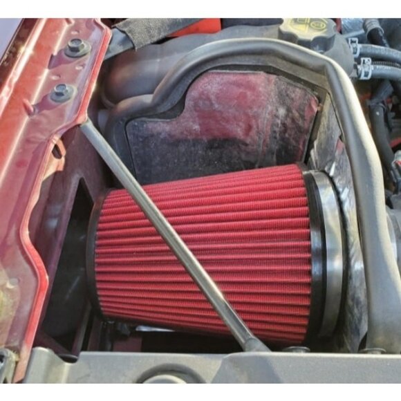Universal Clamp-On Air Filter: High Performance, Washable Filter: Round - Picture 1 of 2